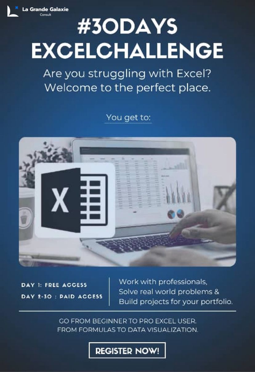 #30DAYSEXCELCHALLENGE